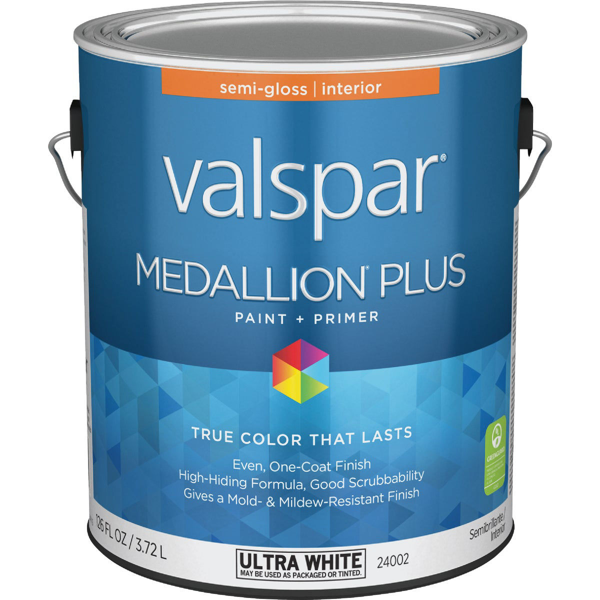 Valspar Medallion Plus Premium Paint and Primer Semi-Gloss Interior Paint Ultra White 1 Gal 
