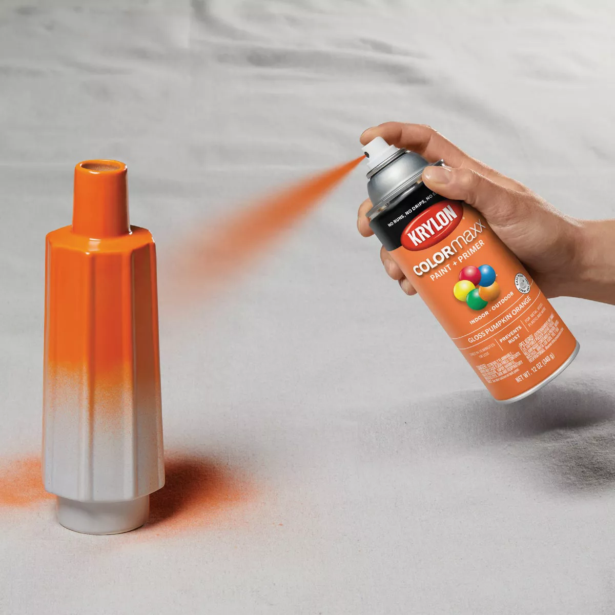 Krylon ColorMaxx 12 Oz. Gloss Spray Paint, Pumpkin Orange - photo 3