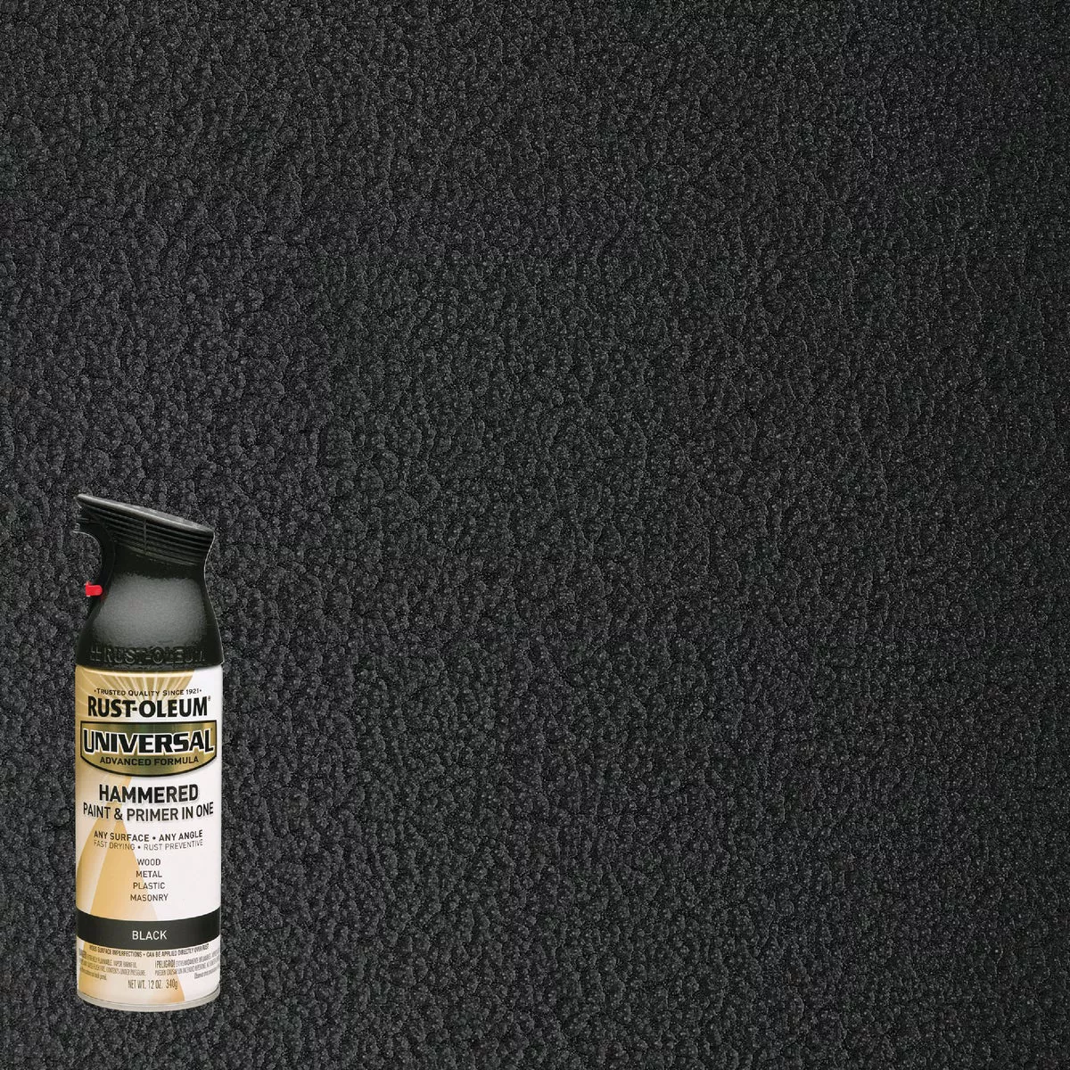 Rust-Oleum Universal 12 Oz. Hammered Black Paint - photo 2