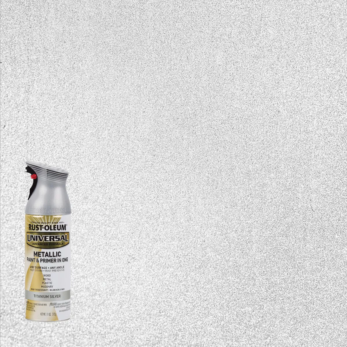 Rust-Oleum Universal 11 Oz. Metallic Titanium Silver Paint - photo 8