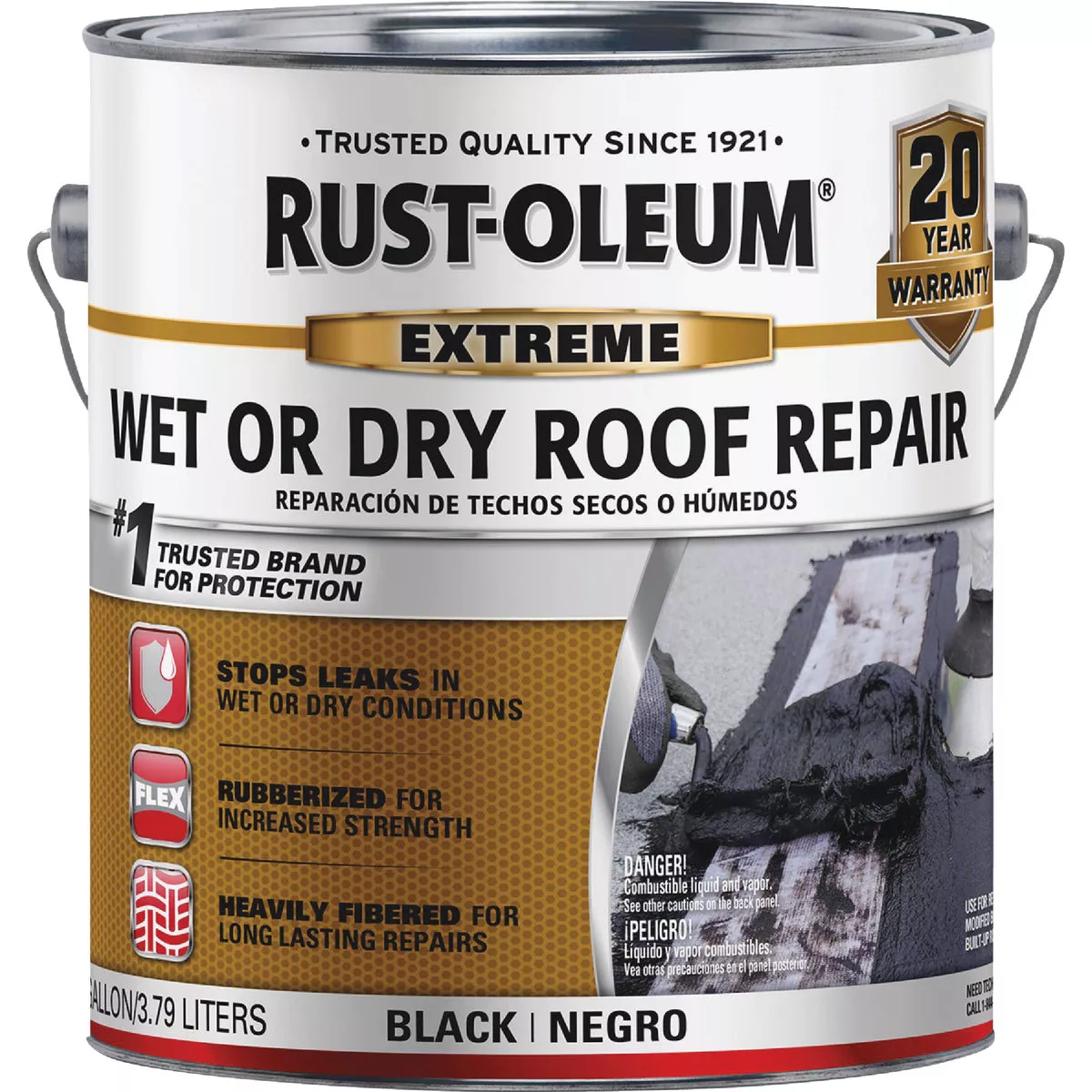 Rust-Oleum 1 Gal. Black Extreme Wet or Dry Roof Repair - photo 2