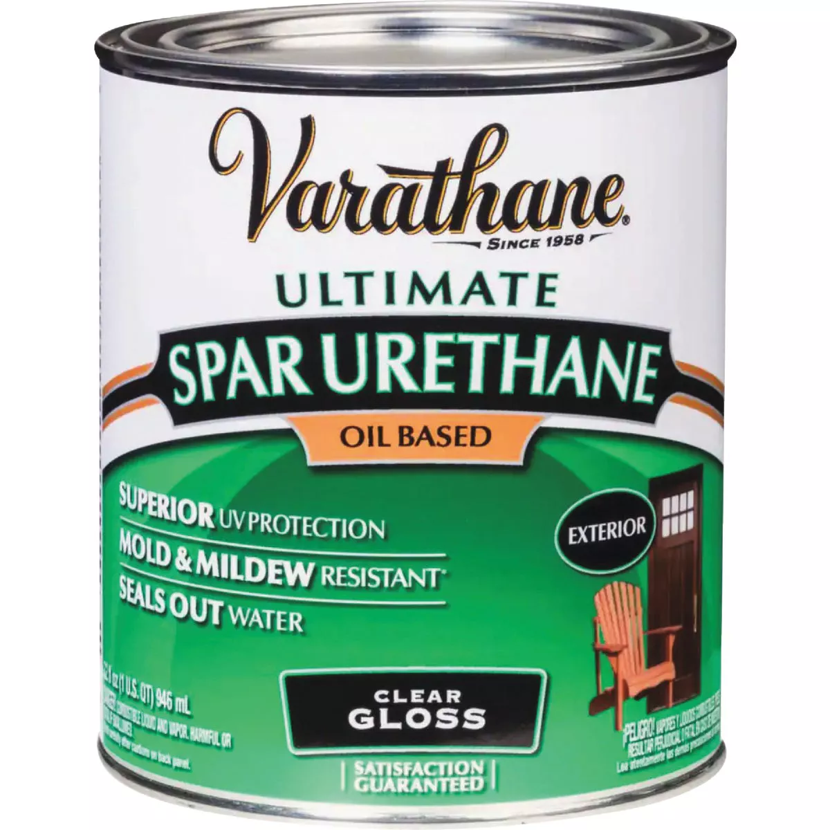 Varathane Gloss Clear Low VOC Exterior Spar Urethane, 1 Qt. - photo 2