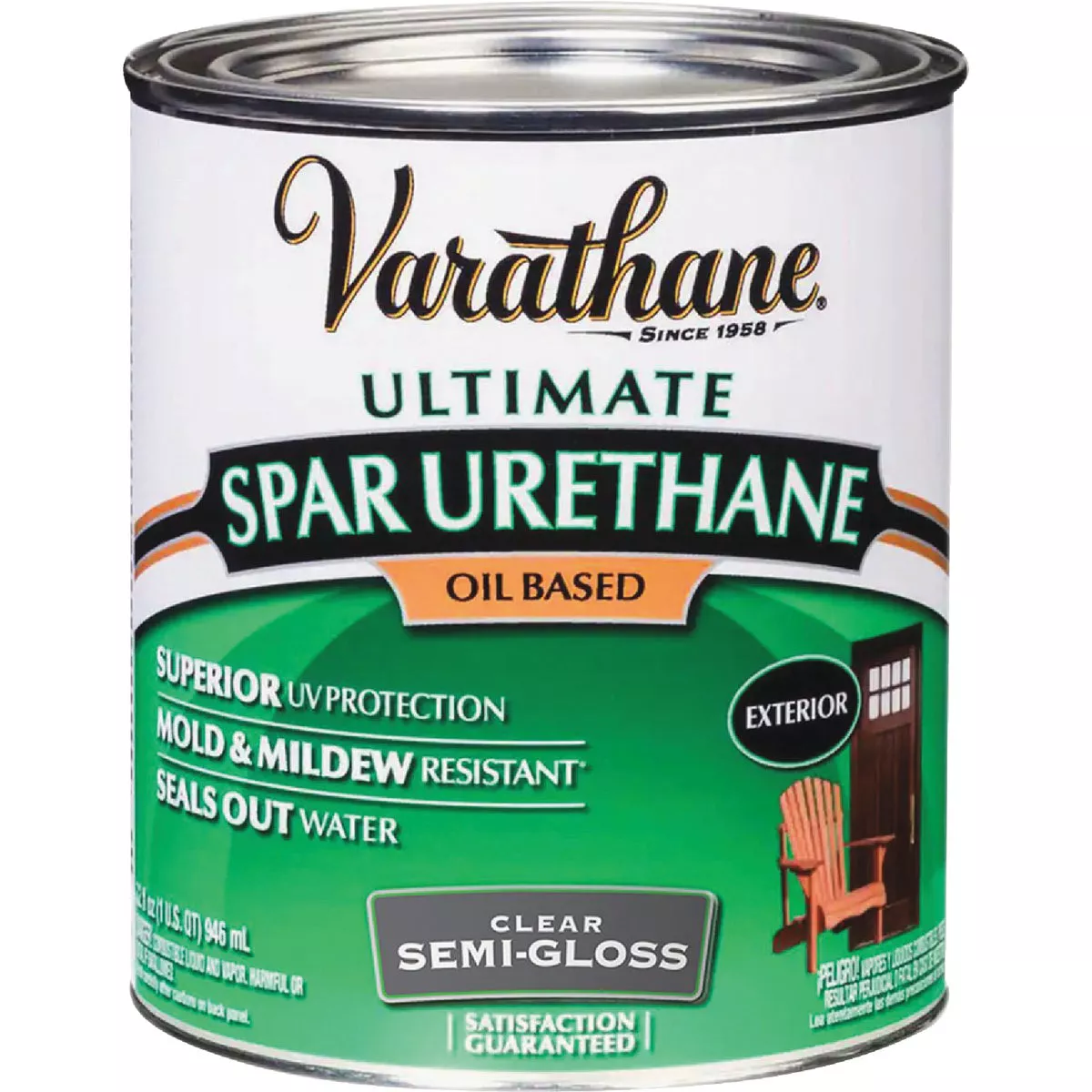 Varathane Semi-Gloss Clear Low VOC Exterior Spar Urethane, 1 Qt. - photo 2