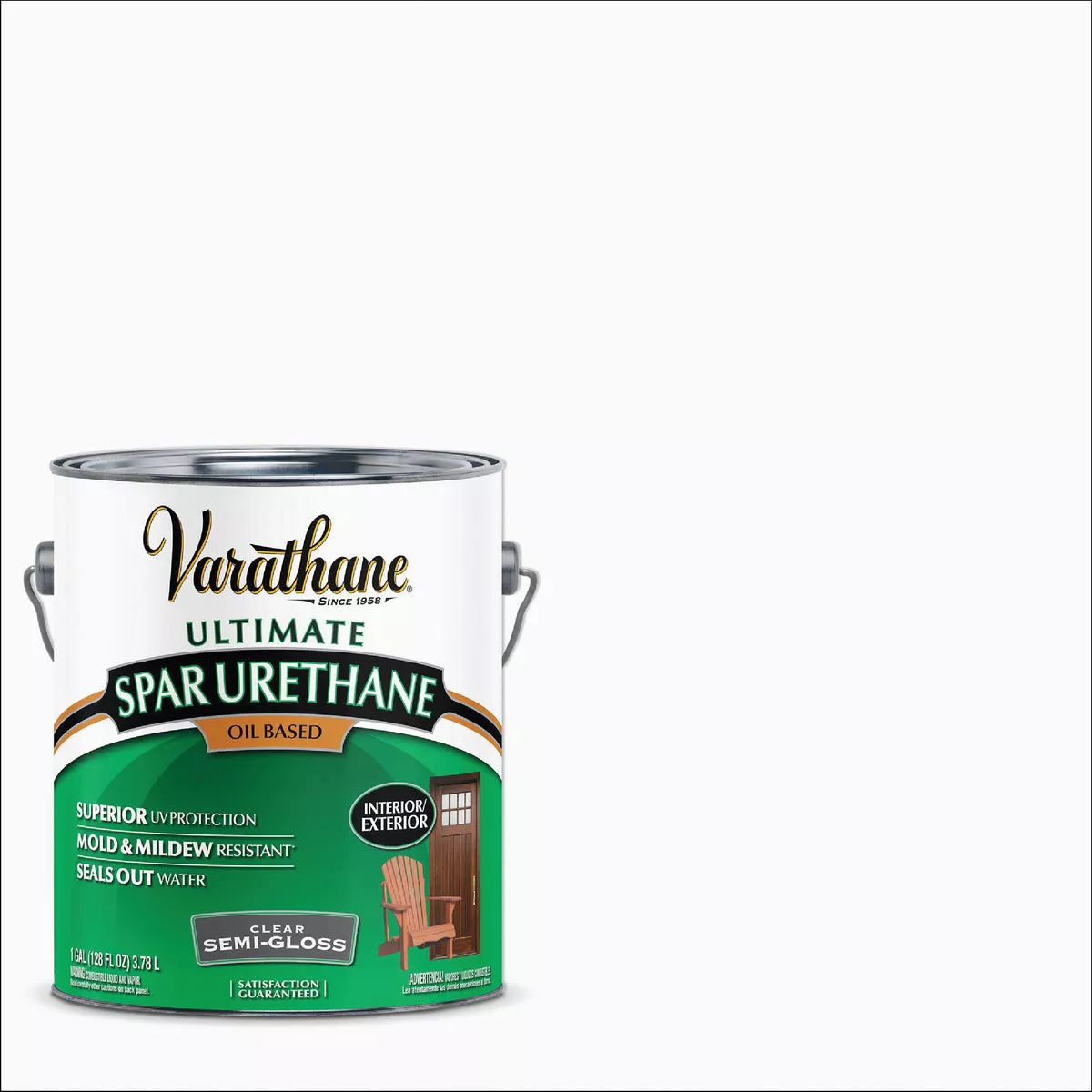 Varathane Semi-Gloss Clear Exterior Low VOC Spar Urethane, 1 Gal.