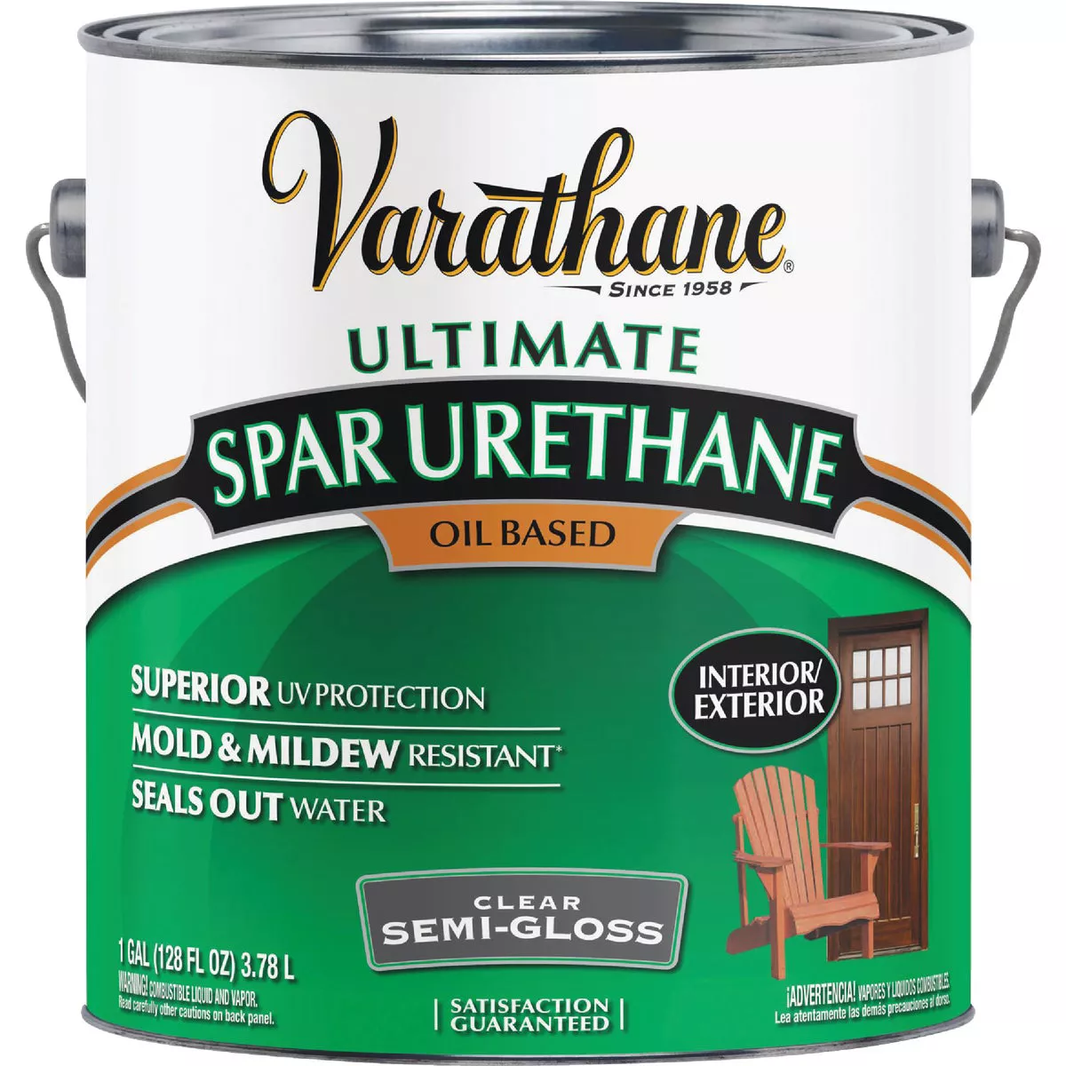 Varathane Semi-Gloss Clear Exterior Low VOC Spar Urethane, 1 Gal. - photo 2
