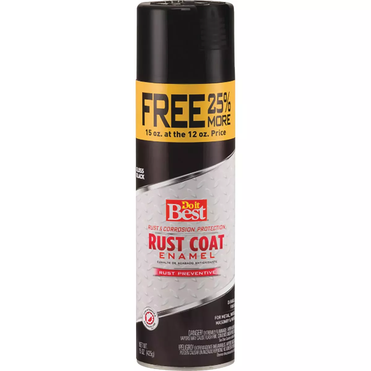 Do it Best Rust Coat Gloss Black 15 Oz. Anti-Rust Spray Paint - photo 2