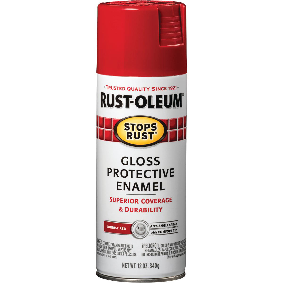 Rust-Oleum Stops Rust Sunrise Red Gloss 12 Oz. Anti-Rust Spray Paint ...