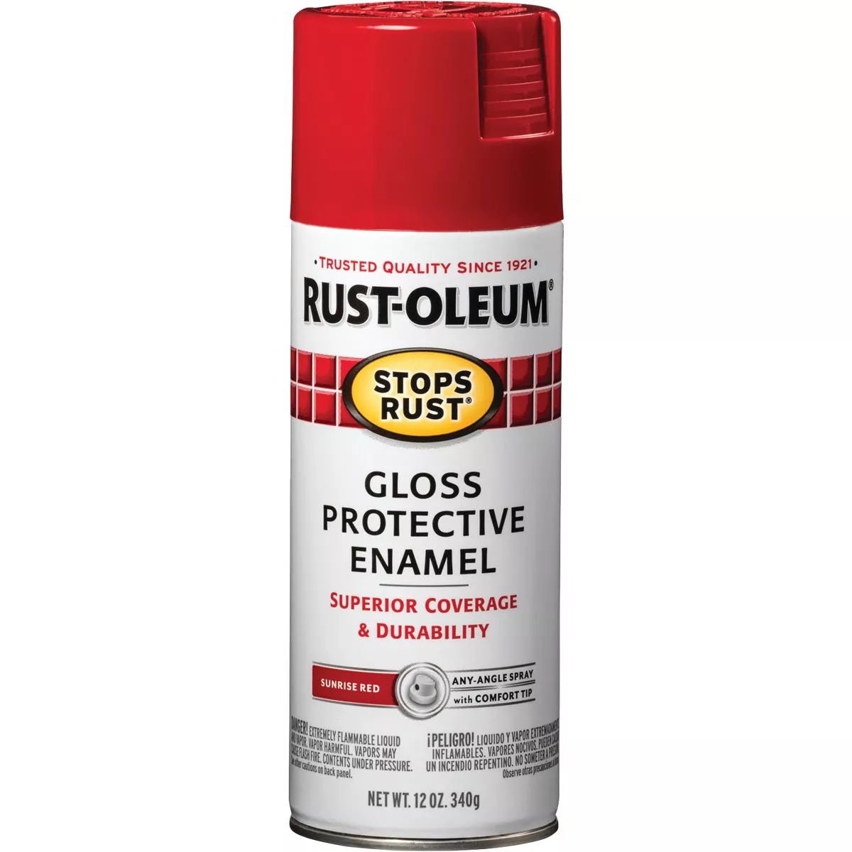 Rust-Oleum Stops Rust Sunrise Red Gloss 12 Oz. Anti-Rust Spray Paint - photo 7