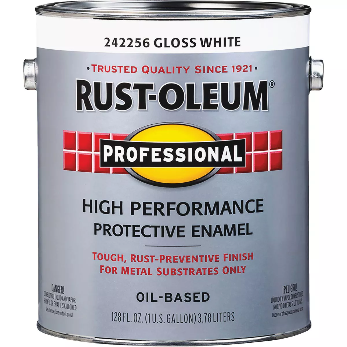 Rust-Oleum Gloss VOC for SCAQMD Professional Enamel, White, 1 Gal. - photo 2