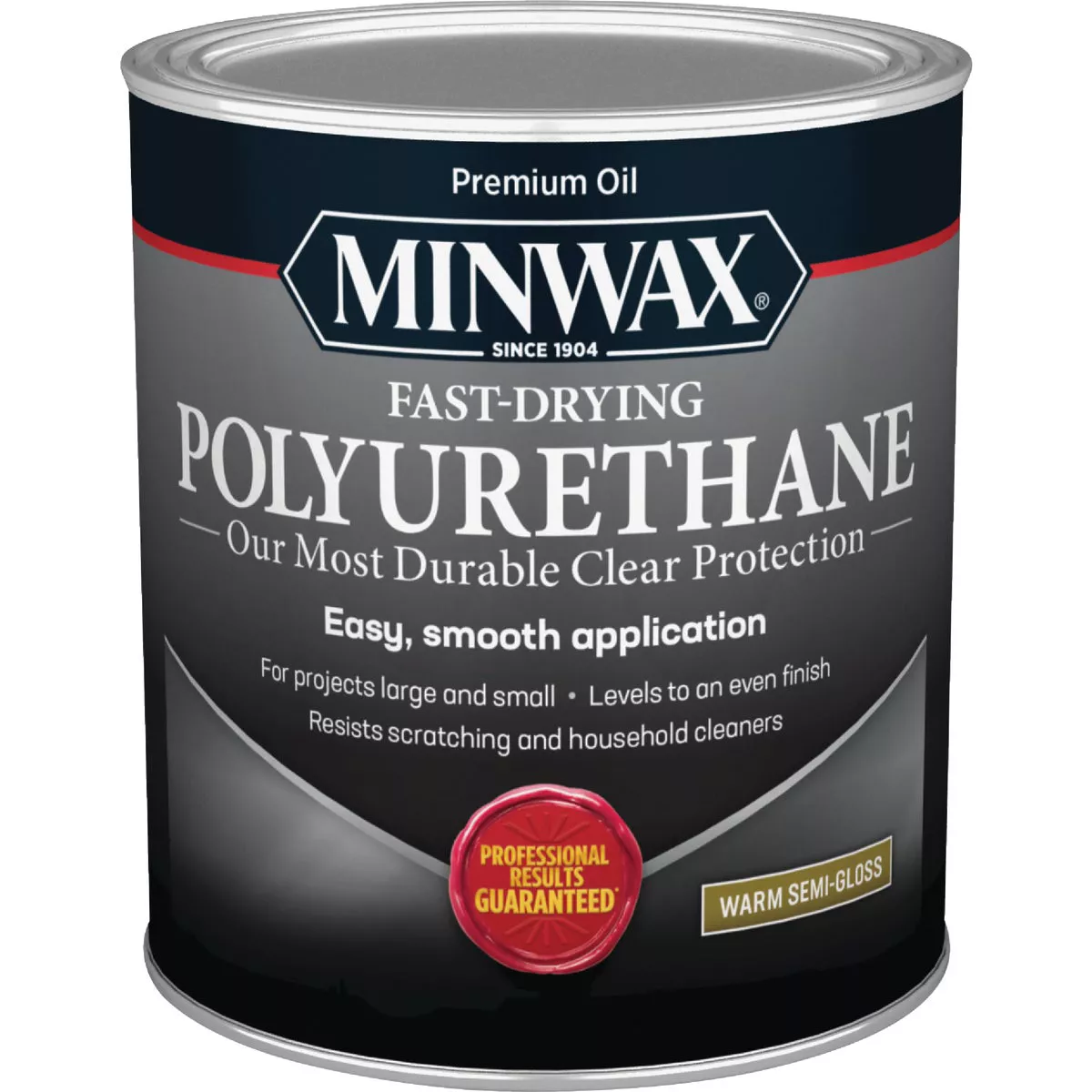 Minwax Semi-Gloss Fast-Drying Interior Polyurethane, 1 Qt.