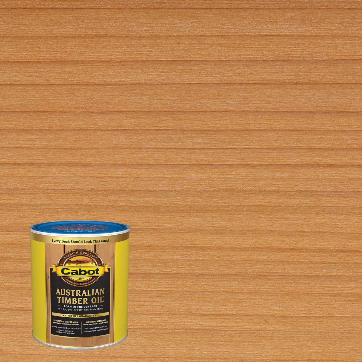 Cabot Australian Timber Oil Low VOC, Amber Wood, 1 Qt.