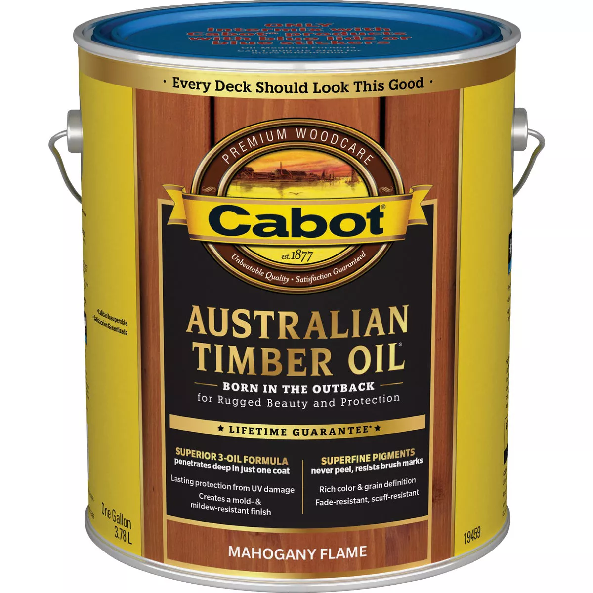 Cabot Australian Timber Oil Low VOC, Mahogany Flame, 1 Gal. - photo 4