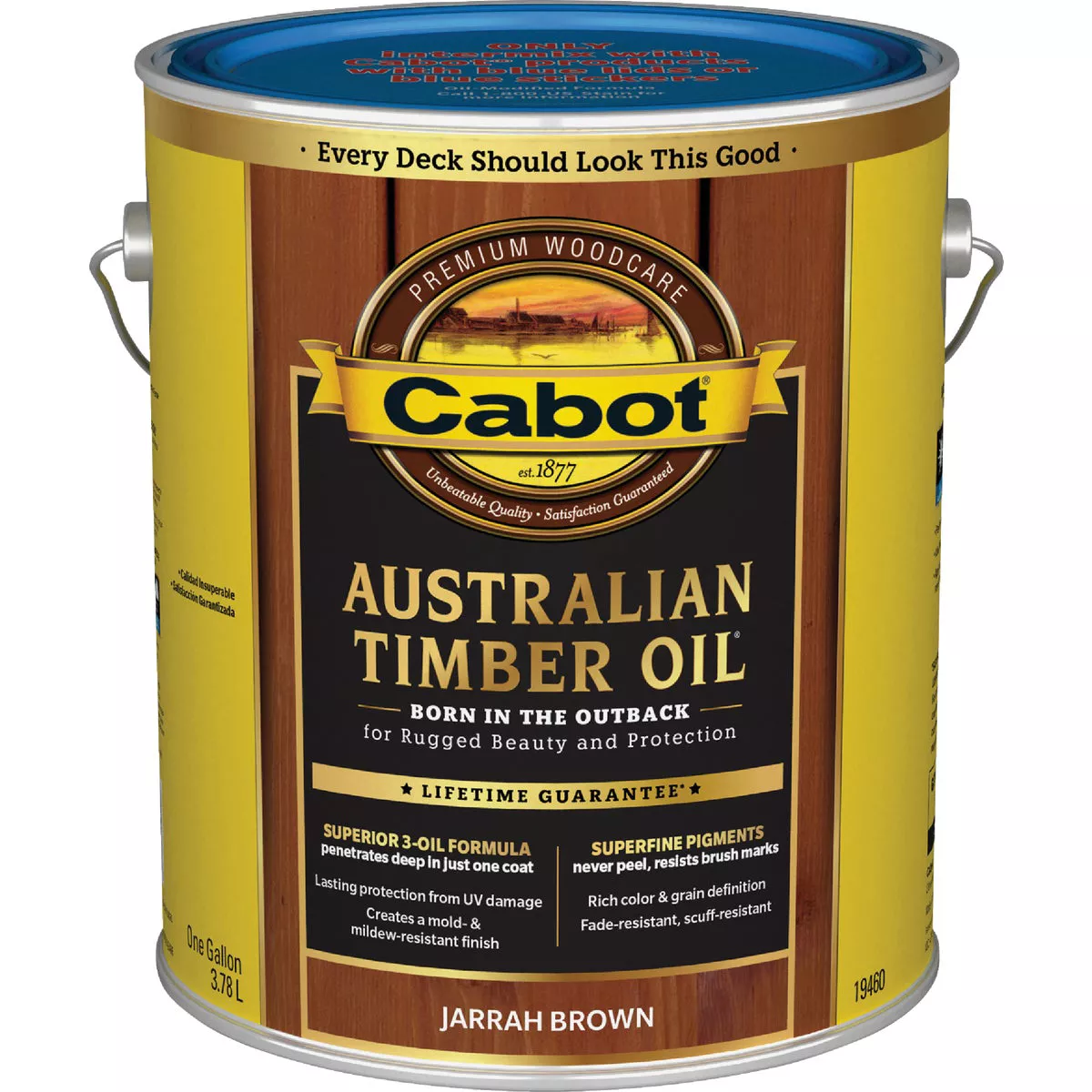 Cabot Australian Timber Oil Low VOC, Jarrah Brown, 1 Gal. - photo 2