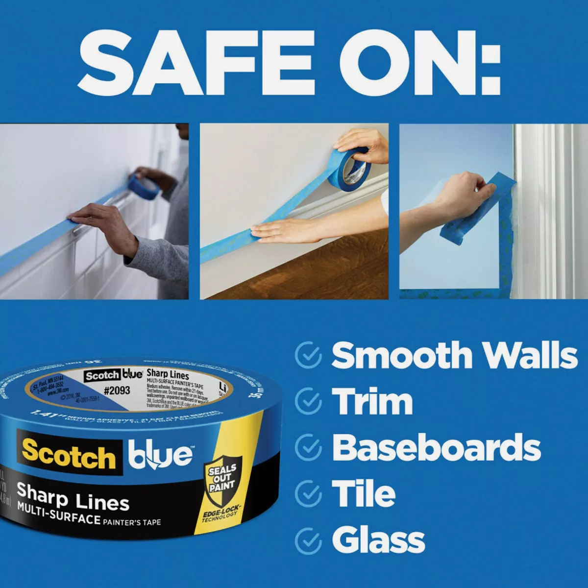 ScotchBlue PROSharp 1.88 In. x 60 Yd. Painter's Tape - photo 2