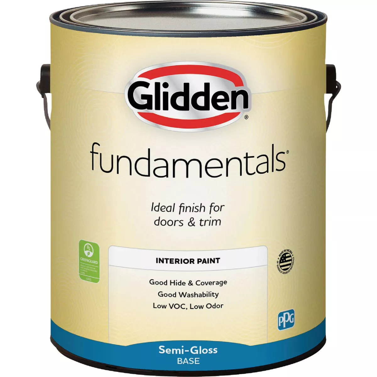 Glidden Fundamentals Interior Paint Semi-Gloss Midtone Base Gallon