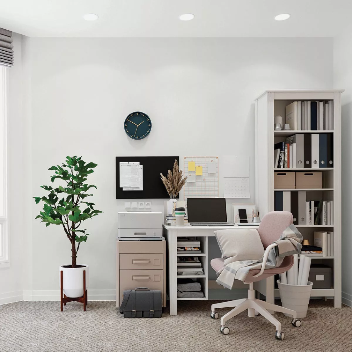 Glidden Fundamentals Grab-N-Go Flat Interior Paint, White, 5 Gal. - photo 6