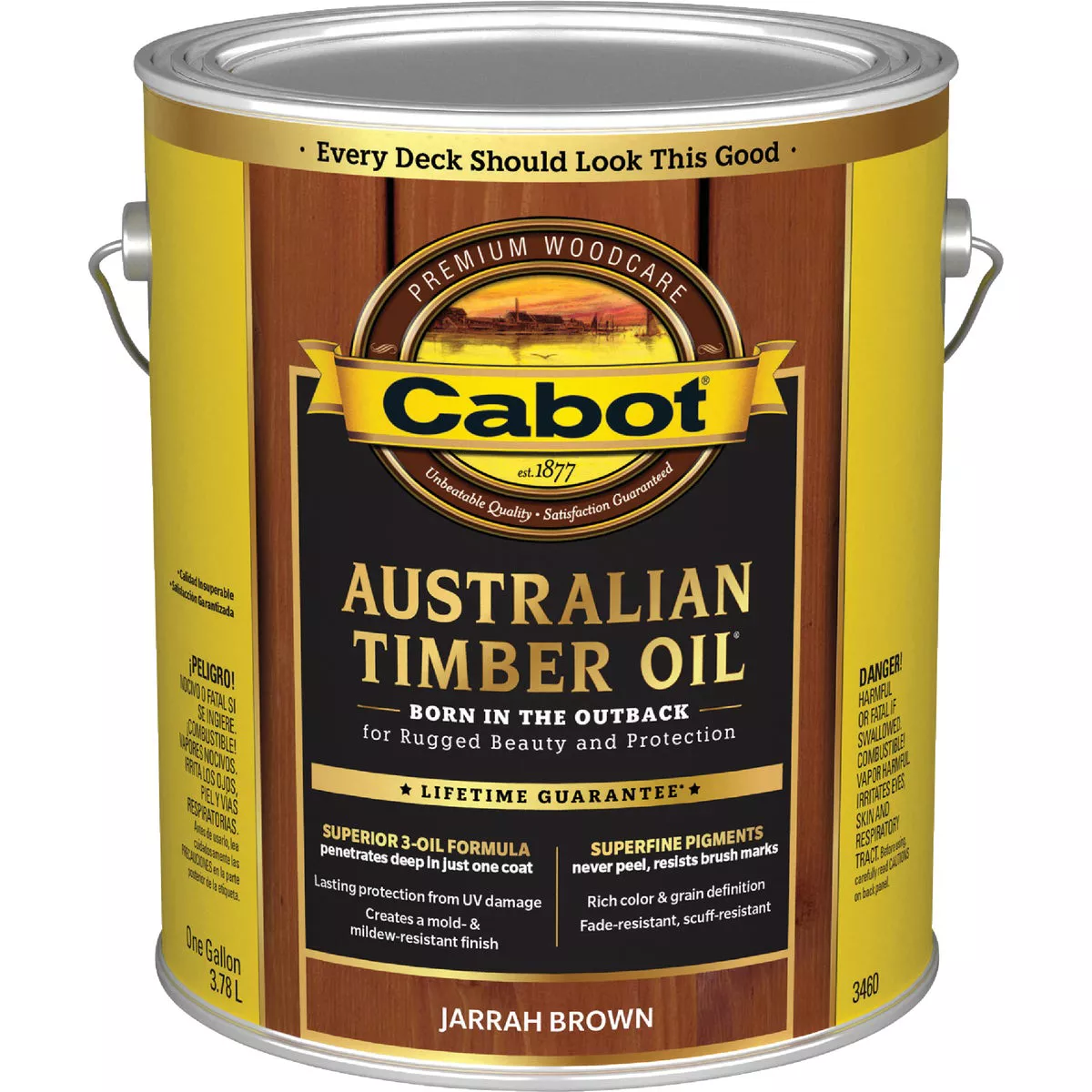 Cabot Australian Timber Oil, Jarrah Brown, 1 Gal. - photo 7