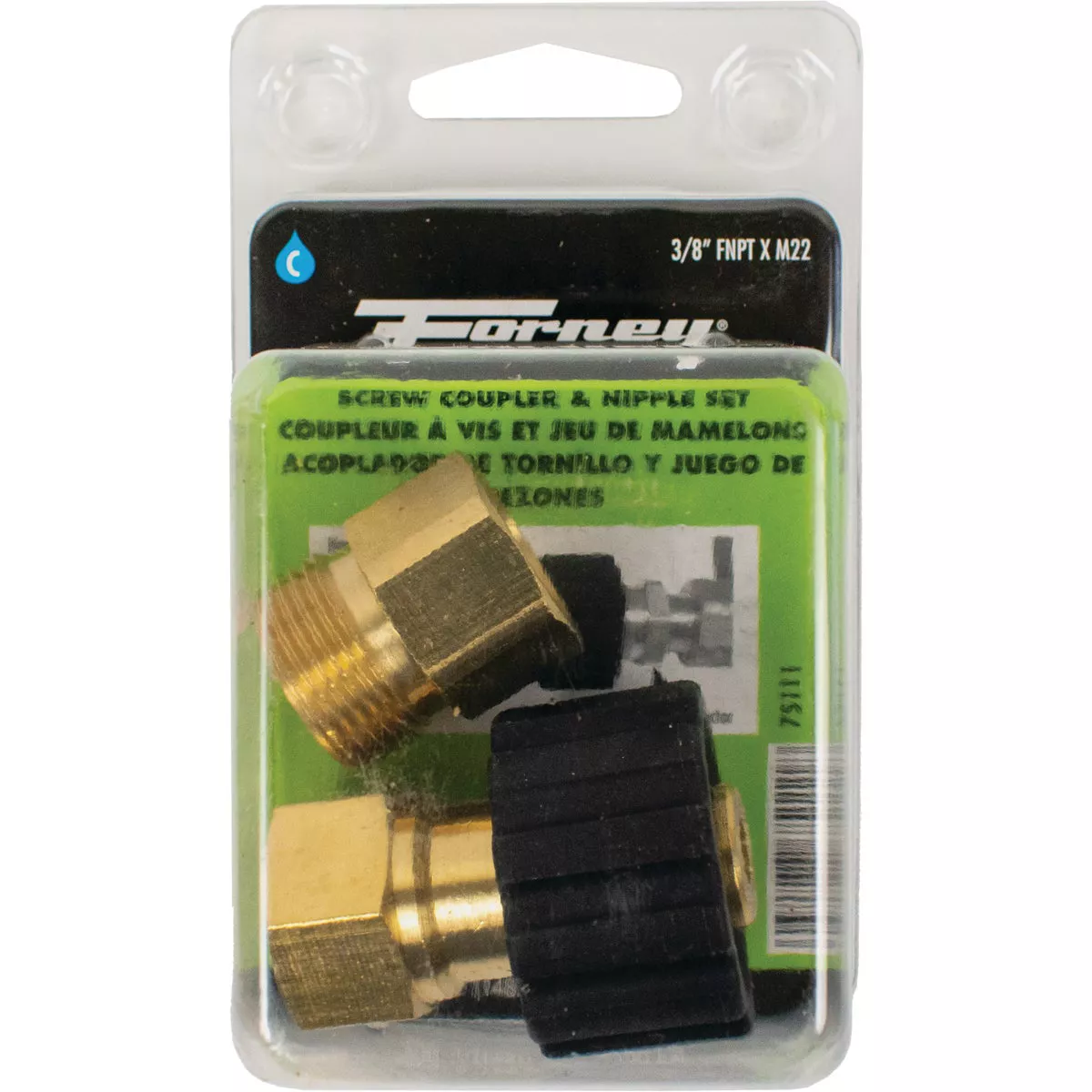 Forney M22 x 3/8 In. FNPT Pressure Washer Connector - photo 2