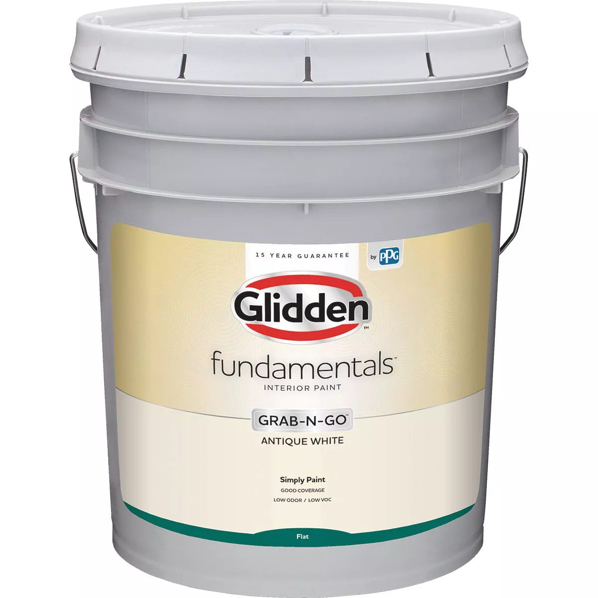 Glidden Fundamentals Grab-N-Go Antique White Flat 5 Gallon