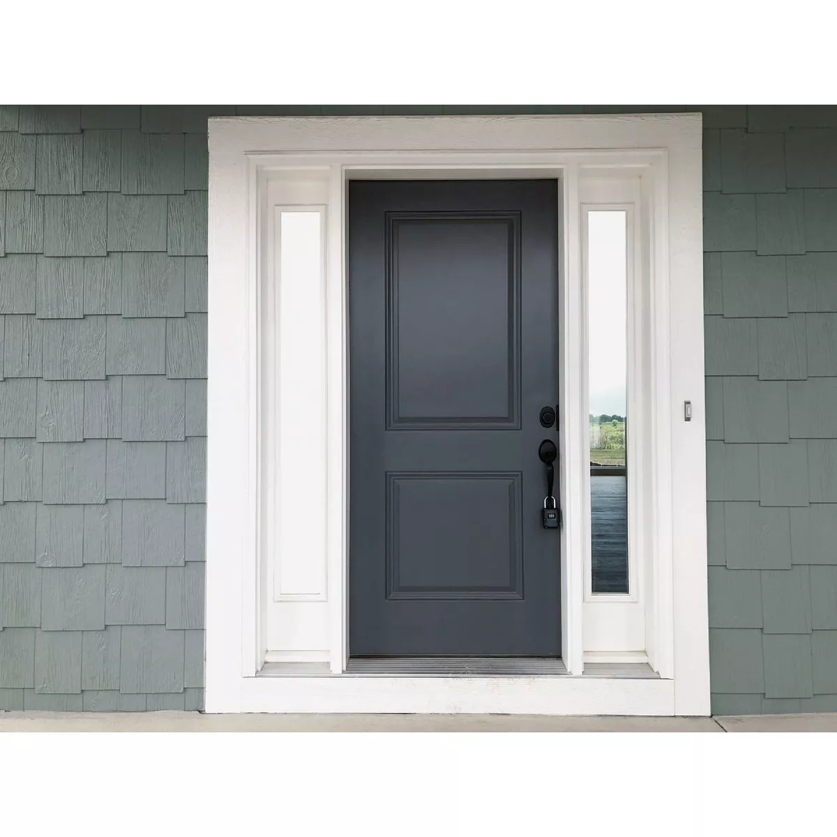 Rust-Oleum Sure Color Exterior Paint and Primer, Dolphin, Flat, 1 Gal - photo 2