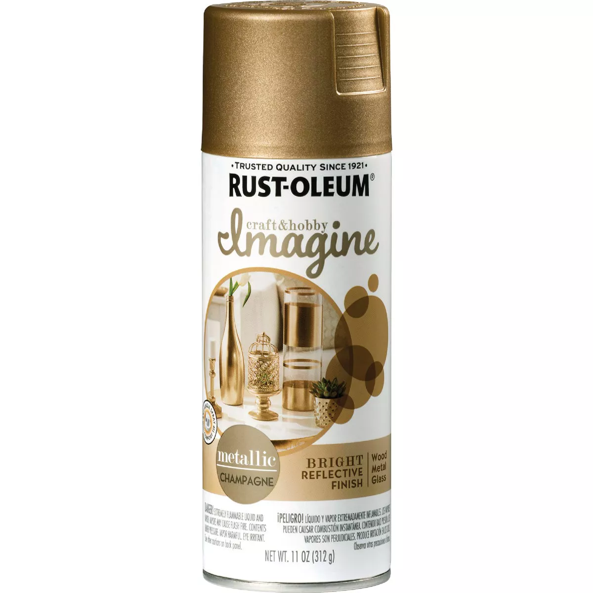 Rust-Oleum 11 Oz. Champagne Imagine Craft & Hobby Metallic Spray Paint