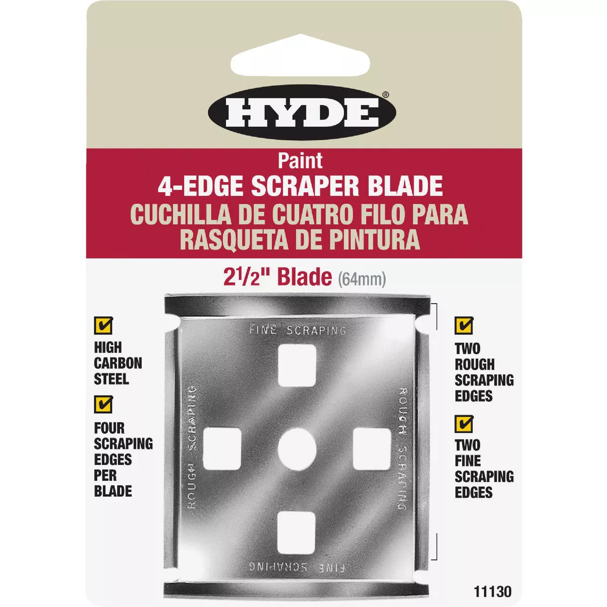 Hyde 2-1/2 In. 4-Edge Replacement Scraper Blade | True Value Hardware