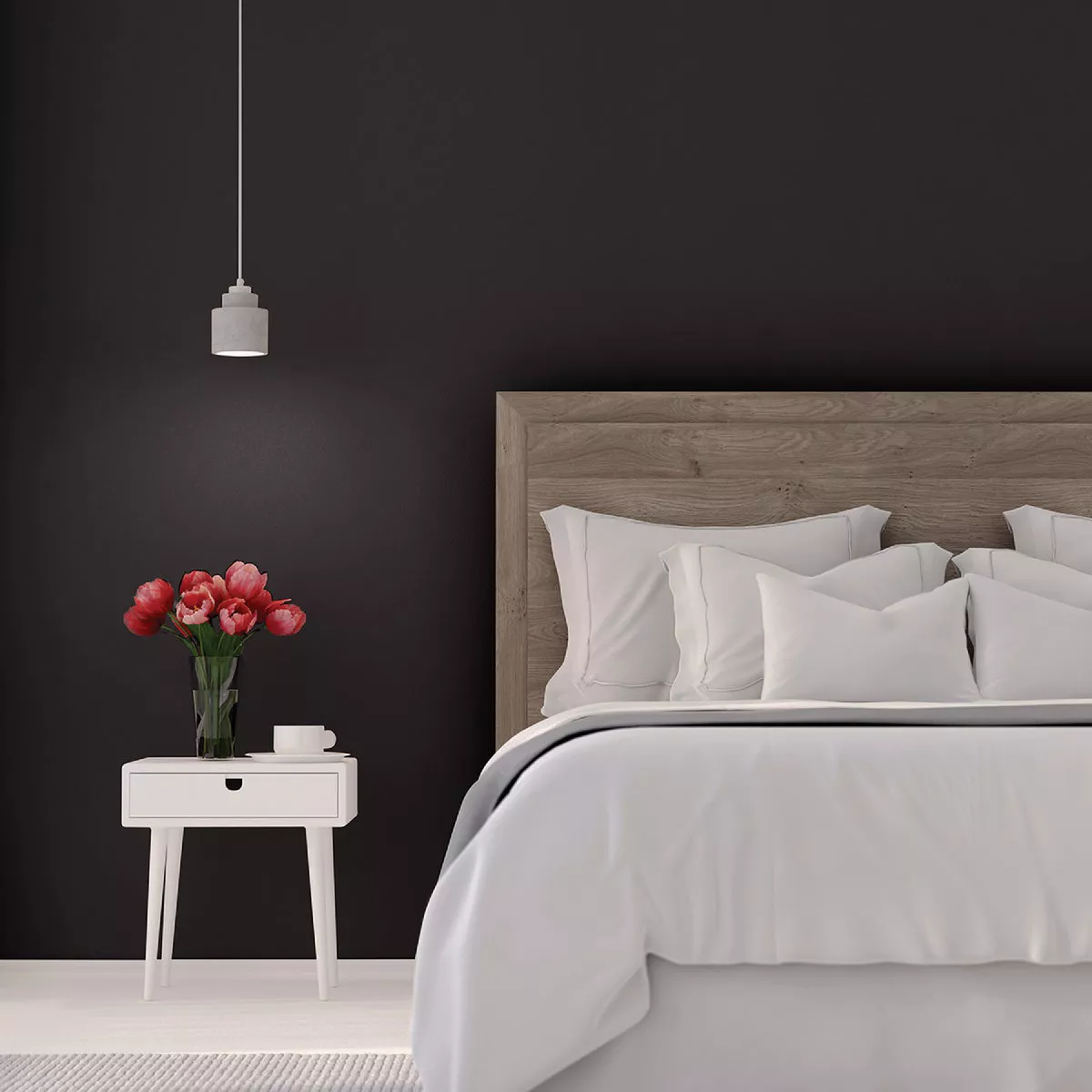 Rust-Oleum Sure Color Eggshell Black Interior Wall Paint and Primer, Gallon - photo 3