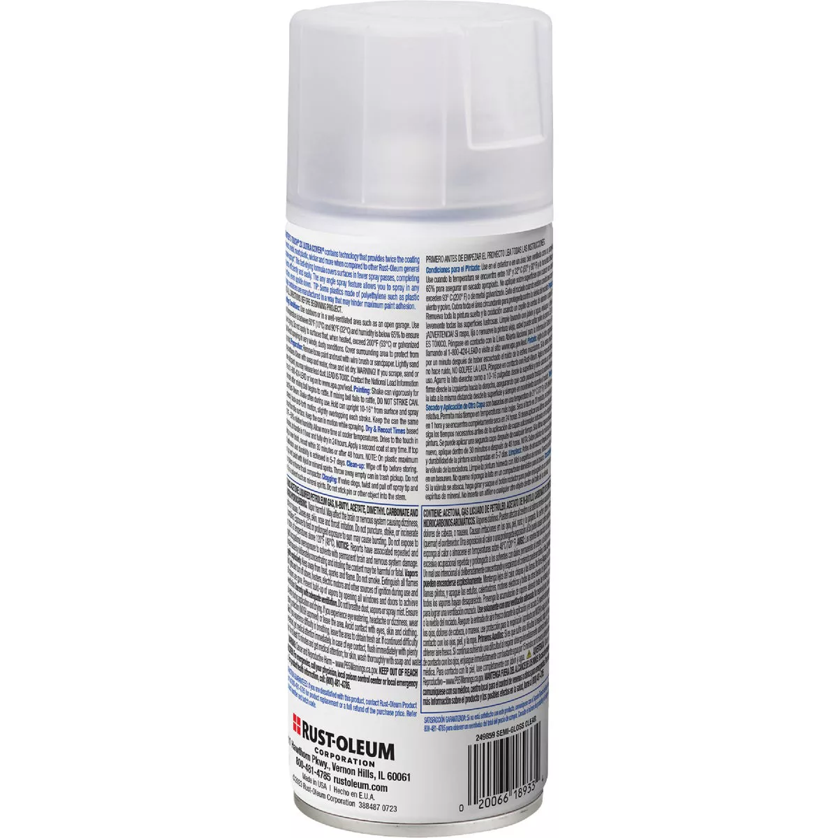 Rust-Oleum Painter's Touch 2X Ultra Cover 12 Oz. Semi-Gloss Finish Spray Paint, Clear - photo 4