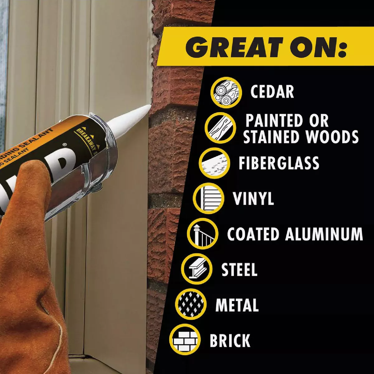OSI QUAD 10 Oz. Window, Door & Siding Polymer Sealant, Clear - photo 6