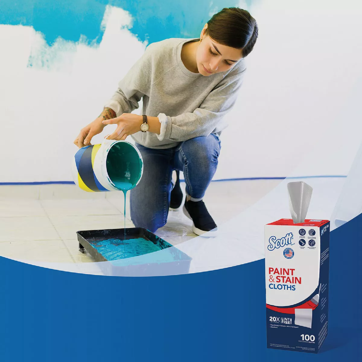 Scott Paint & Stain Cloths (100-Count) - photo 3