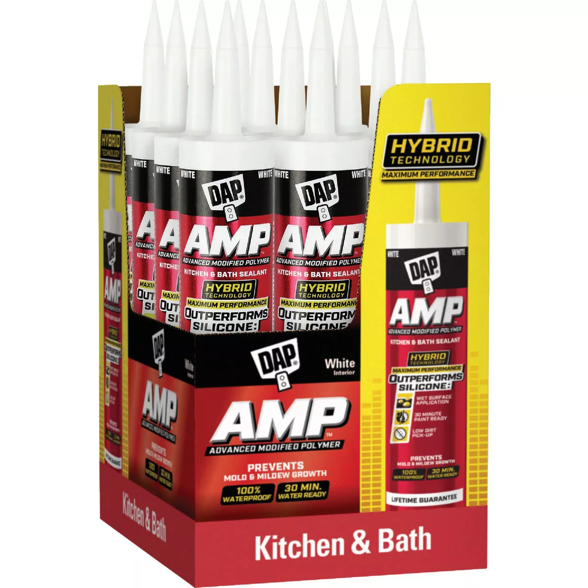 DAP AMP 9 Oz. Advanced Modified PolymerKitchen, Bath & Plumbing Sealant, White - photo 5