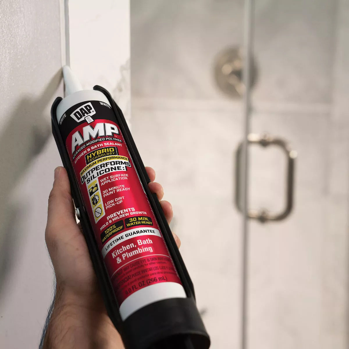 DAP AMP 9 Oz. Advanced Modified PolymerKitchen, Bath & Plumbing Sealant, White - photo 3