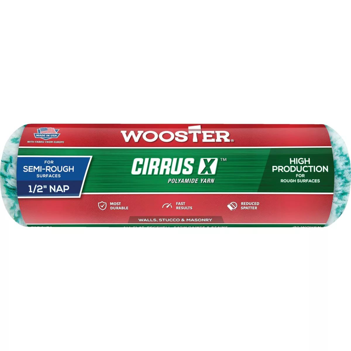Wooster Cirrus 9 In. x 1 In. Woven Fabric Roller Cover