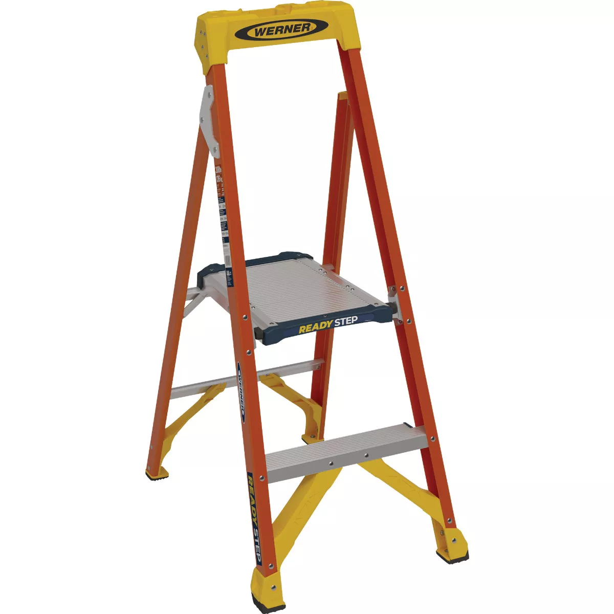 Werner Ready Step 4 Ft. Fiberglass Step Ladder with 300 Lb. Load Capacity Type IA Ladder Rating - photo 3