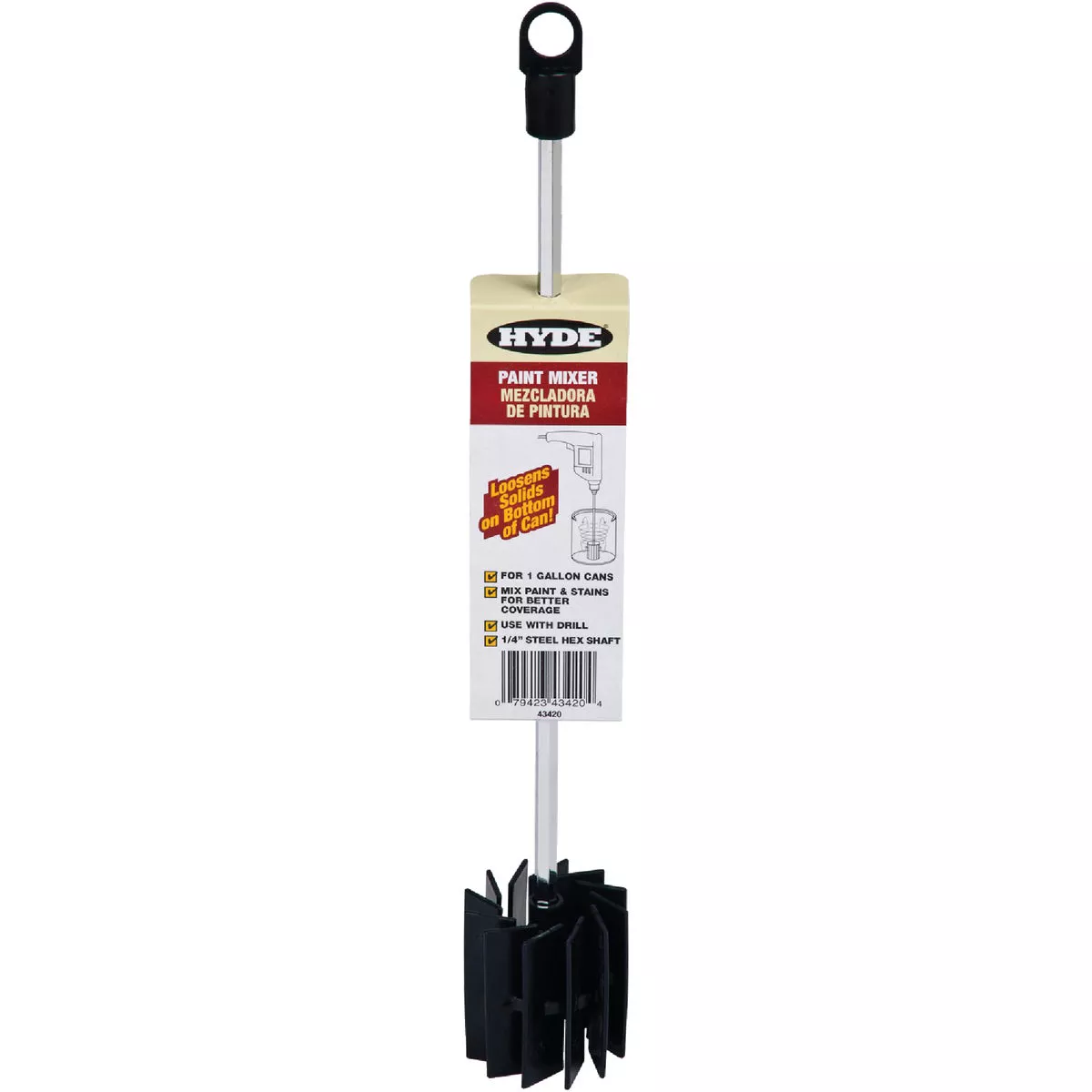 Hyde 11 in. Steel Paint Mixer