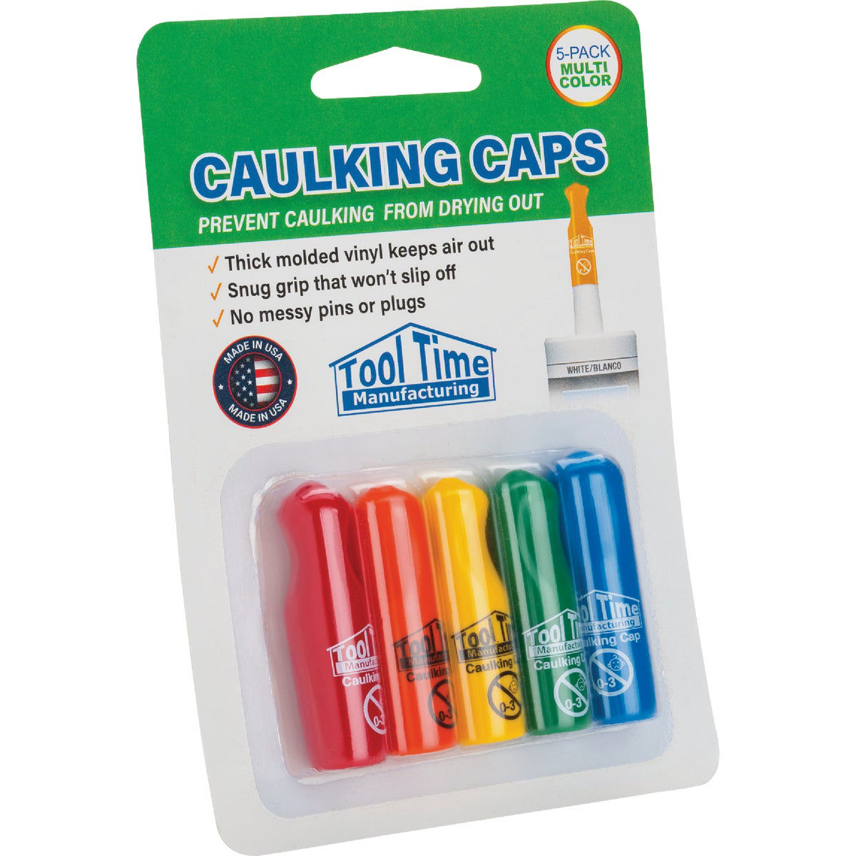 Tool Time MultiColor Vinyl Caulking Cap (5Pack) Do it Best