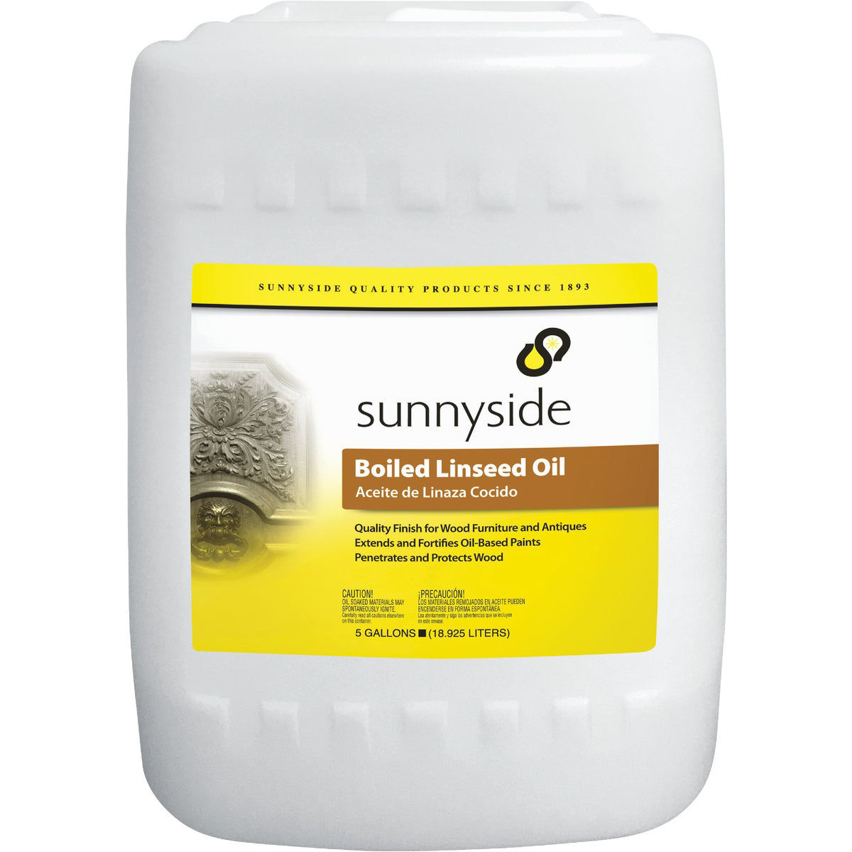 Sunnyside Raw Linseed Oil, 32oz.