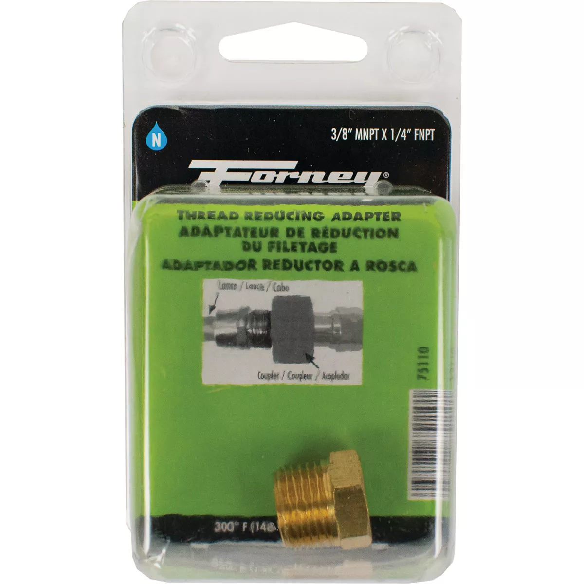 Forney 3/8 In. To 1/4 In. Pressure Washer Reducer - photo 2