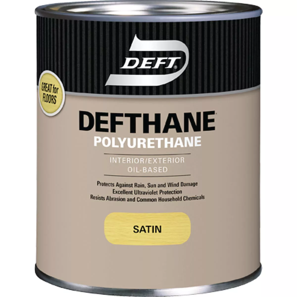 Deft Defthane Satin Clear Interior/Exterior Polyurethane, 1 Qt.