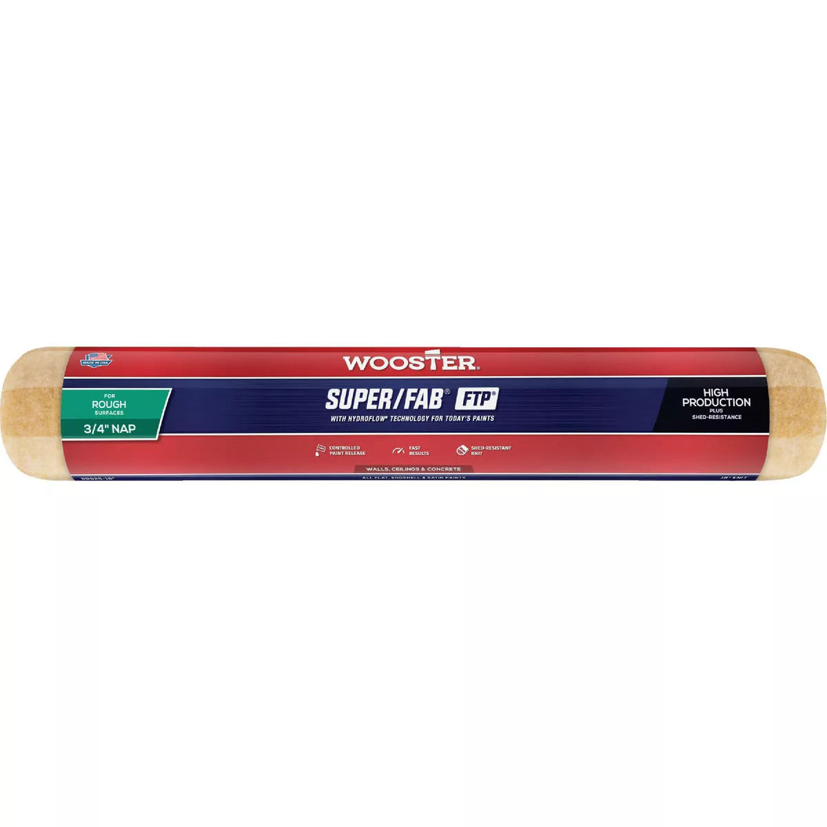 Wooster Super/Fab FTP 18 In. x 3/4 In. Knit Fabric Roller Cover