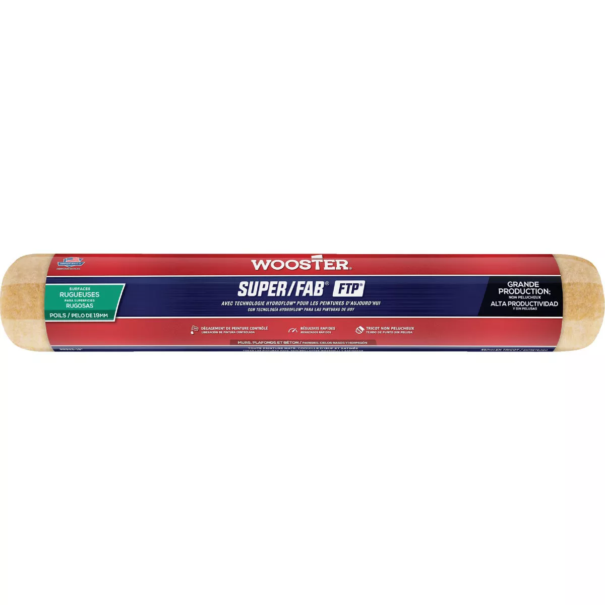 Wooster Super/Fab FTP 18 In. x 3/4 In. Knit Fabric Roller Cover - photo 2