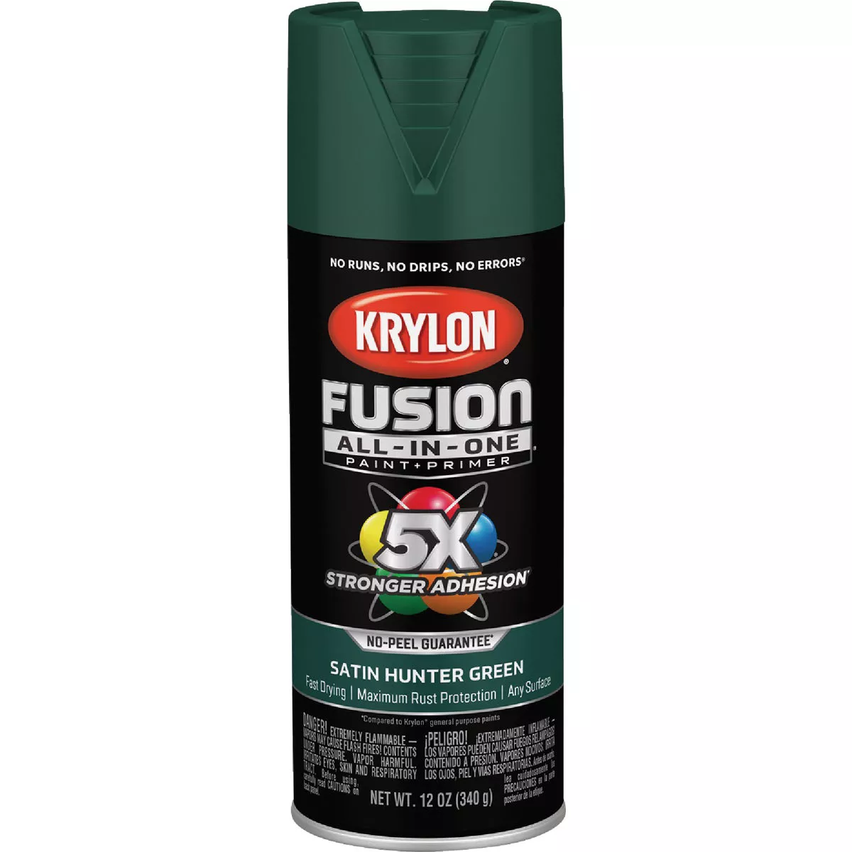 Krylon Fusion All-In-One 12 Oz. Satin Spray Paint, Hunter Green
