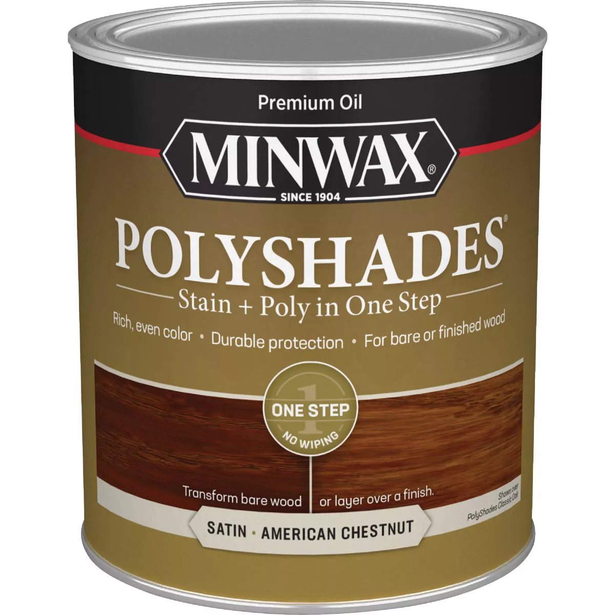 Minwax Polyshades 1 Qt. Satin Stain & Finish Polyurethane In 1-Step, American Chestnut - photo 7