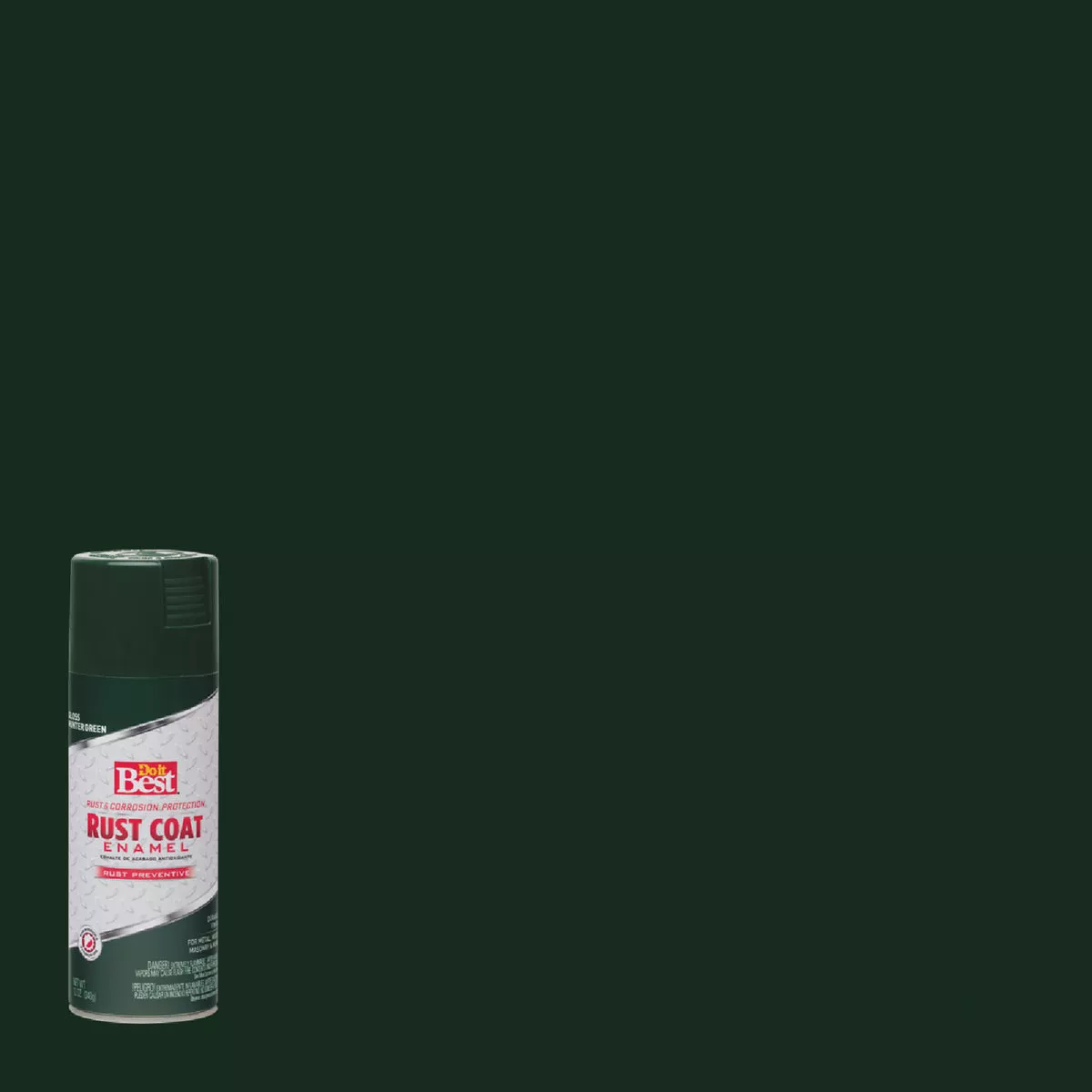 Do it Best Rust Coat Gloss Hunter Green 12 Oz. Anti-Rust Spray Paint