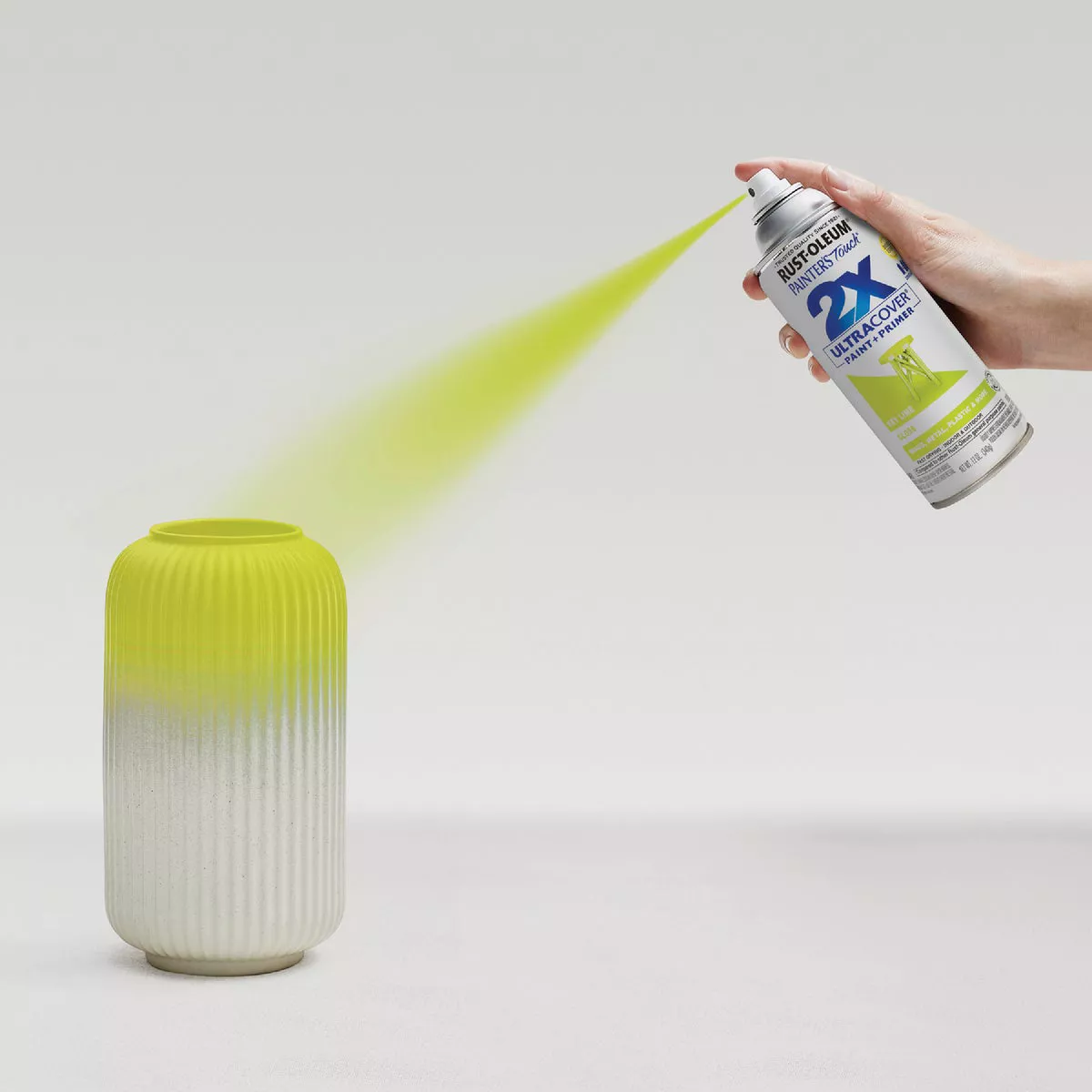 Rust-Oleum Painter's Touch 2X Ultra Cover 12 Oz. Gloss Paint + Primer Spray Paint, Key Lime - photo 6