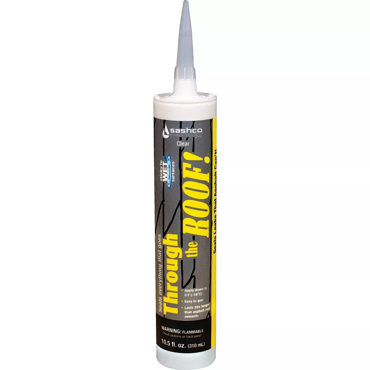 Through The Roof! 10.5 Oz. Cartridge VOC Clear Cement & Patching Sealant