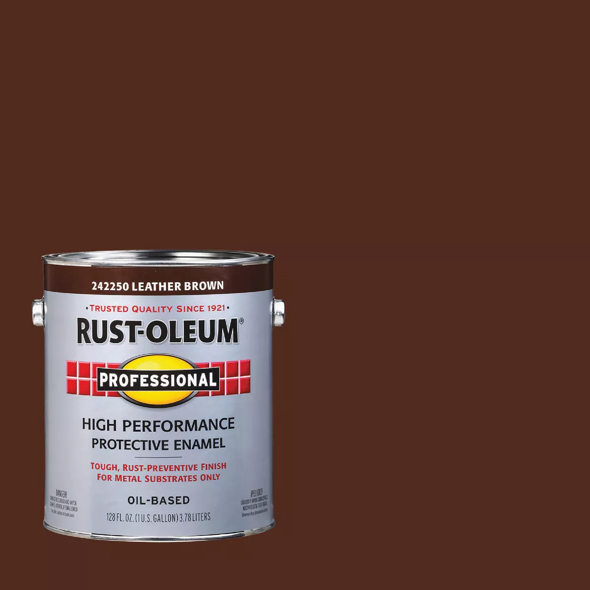 Rust-Oleum VOC for SCAQMD Professional Enamel, Leather Brown, 1 Gal.
