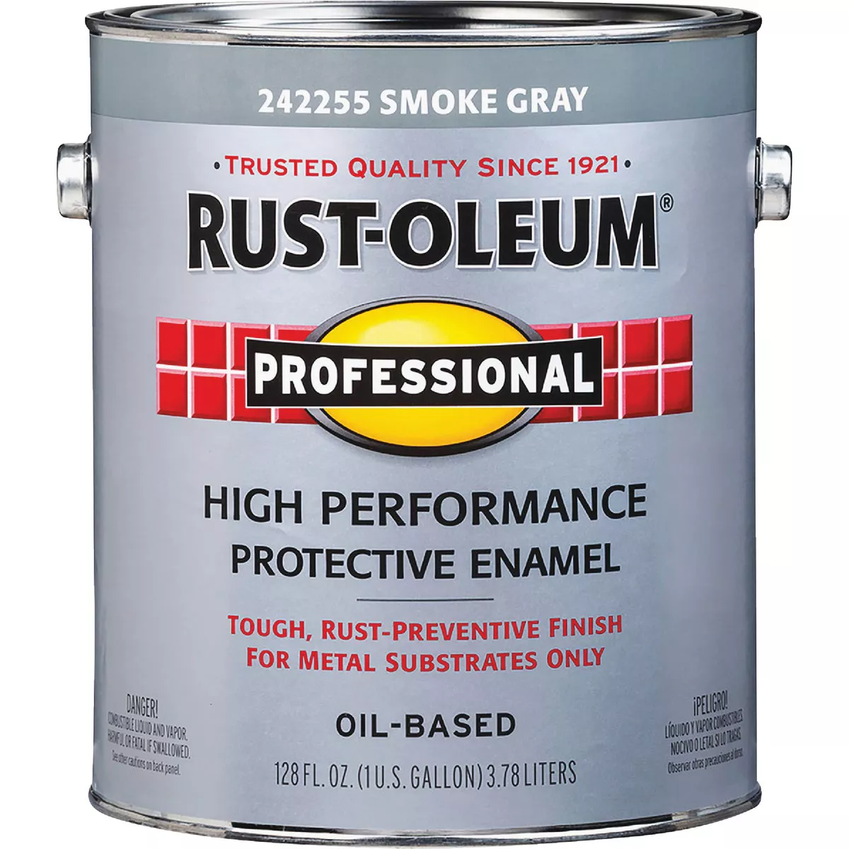 Rust-Oleum Gloss VOC for SCAQMD Professional Enamel, Smoke Gray, 1 Gal. - photo 2