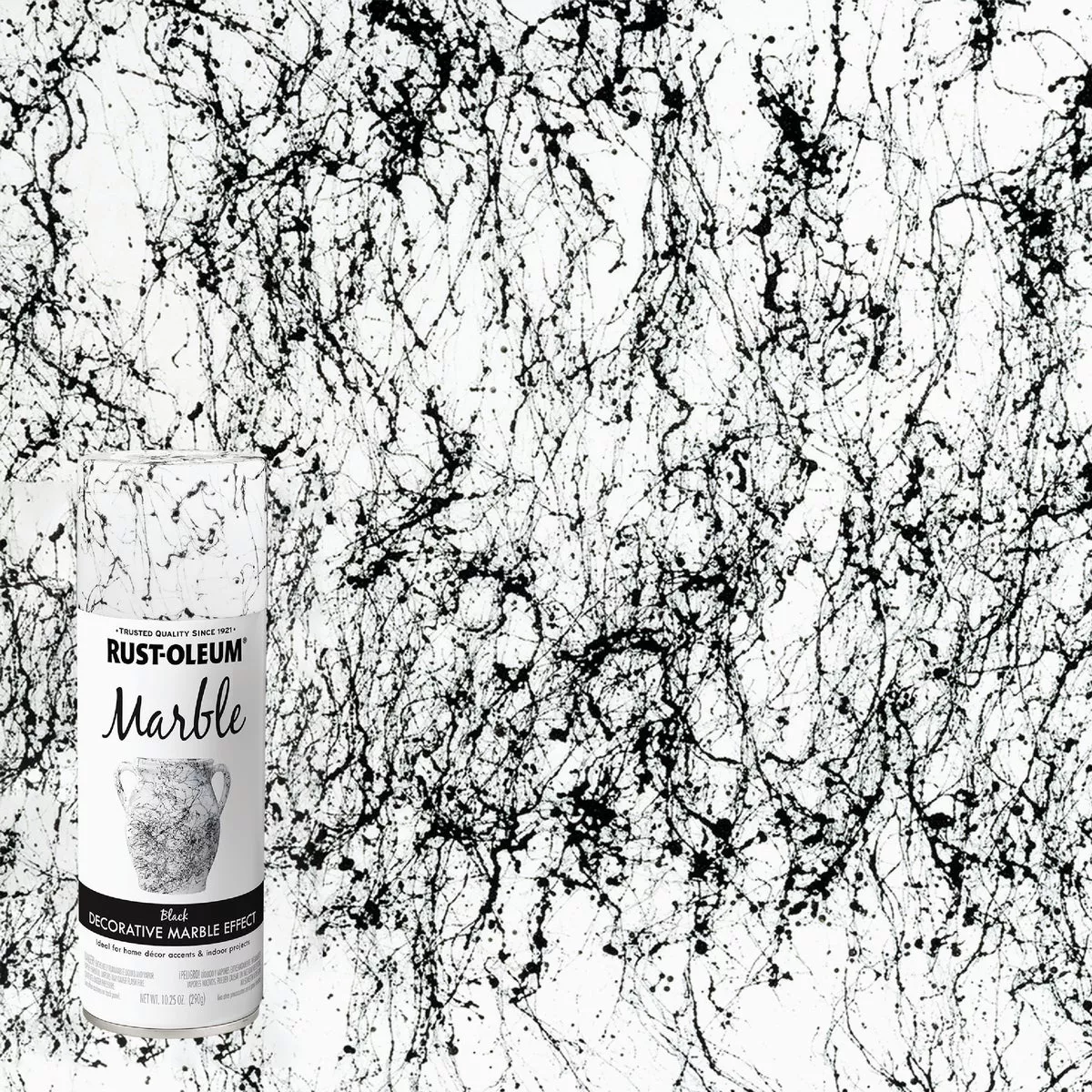 Rust-Oleum 10.25 Oz. Black Marble Spray Paint.