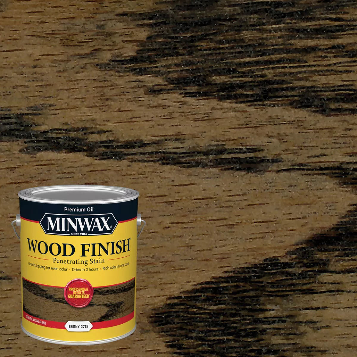 Minwax Wood Finish Penetrating Stain, Ebony, 1 Gal.